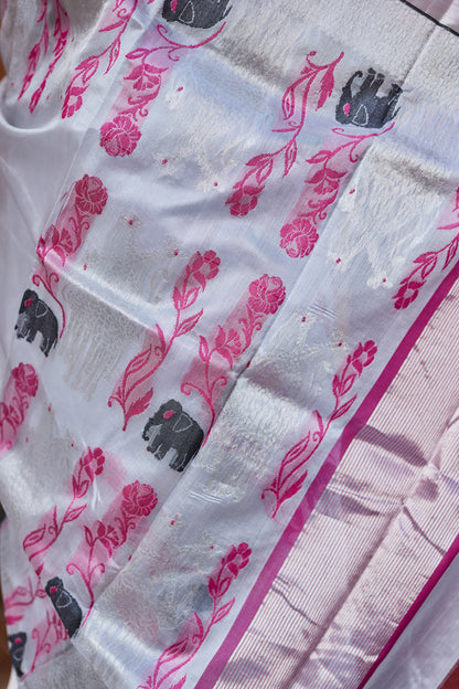 Ruhani Dhun Pattu Silk Chanderi Saree