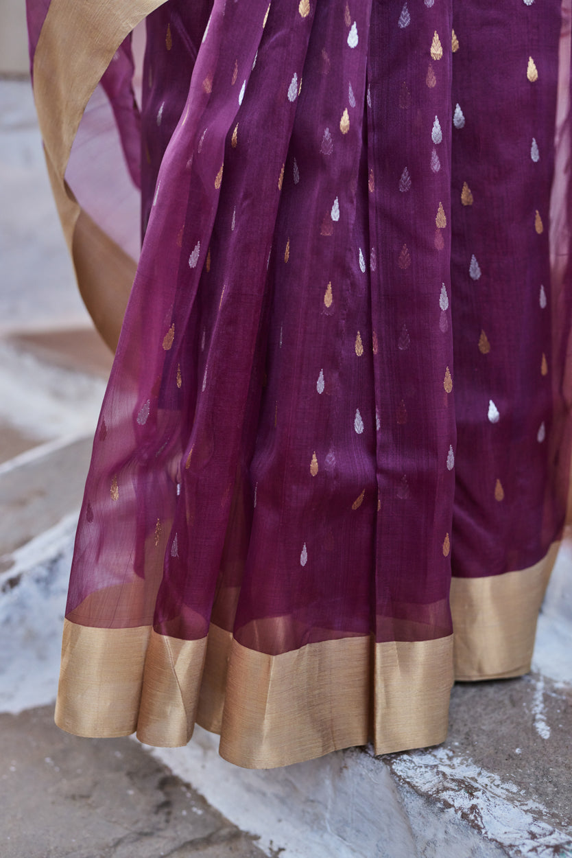 Kala Rasa Kattan Silk Chanderi Saree