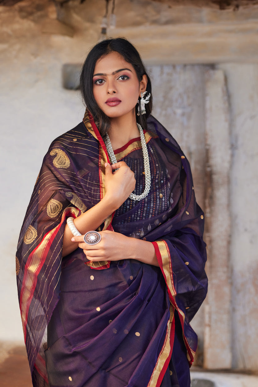 Neelima Leela Cotton Silk Chanderi Saree