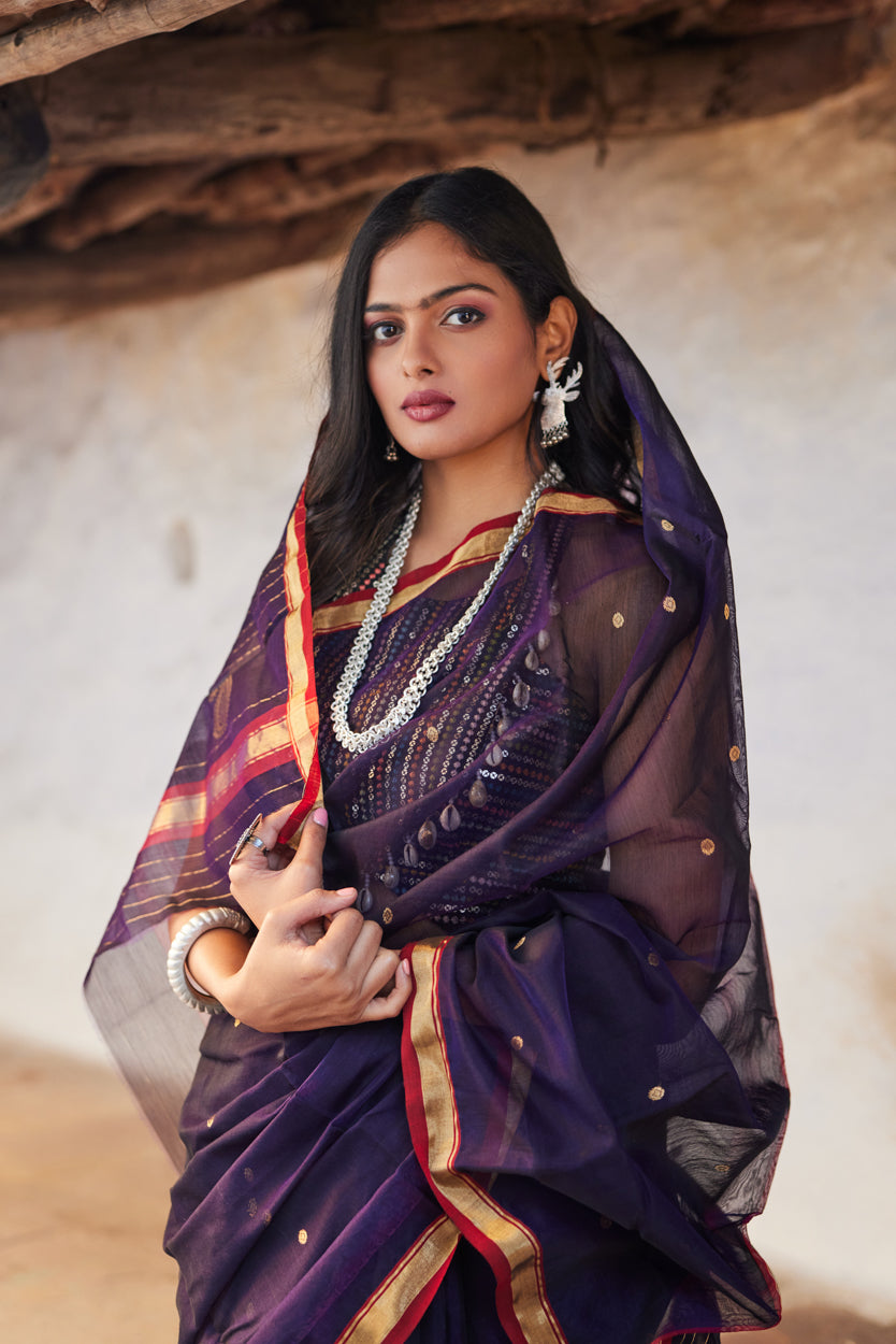 Neelima Leela Cotton Silk Chanderi Saree