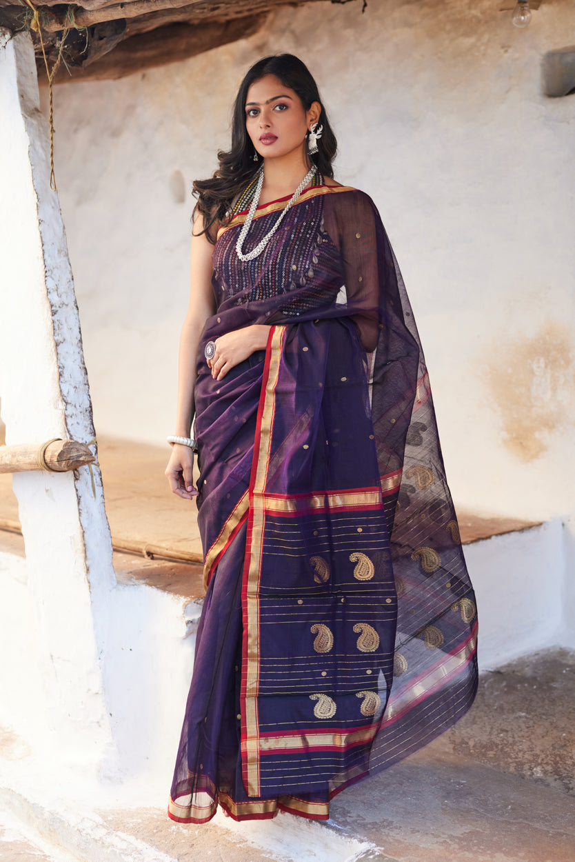 Neelima Leela Cotton Silk Chanderi Saree