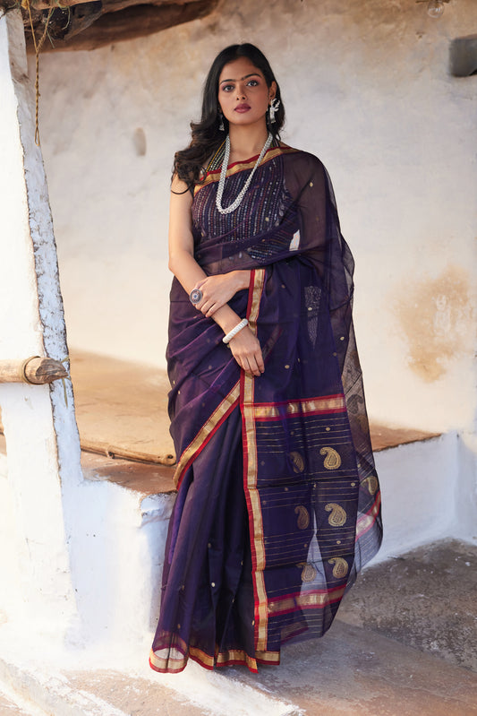 Neelima Leela Cotton Silk Chanderi Saree