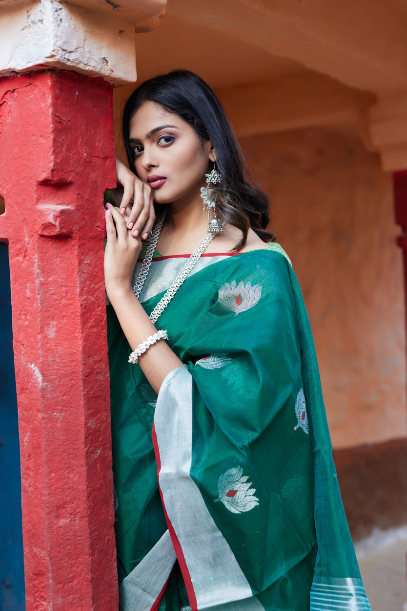 Kamalini Cotton Silk Chanderi Sarees