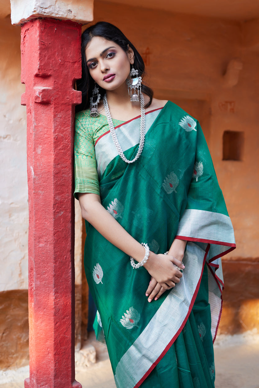 Kamalini Cotton Silk Chanderi Sarees