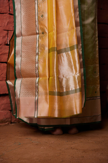 Parampara Palash Buti Pure Silk Chanderi Saree