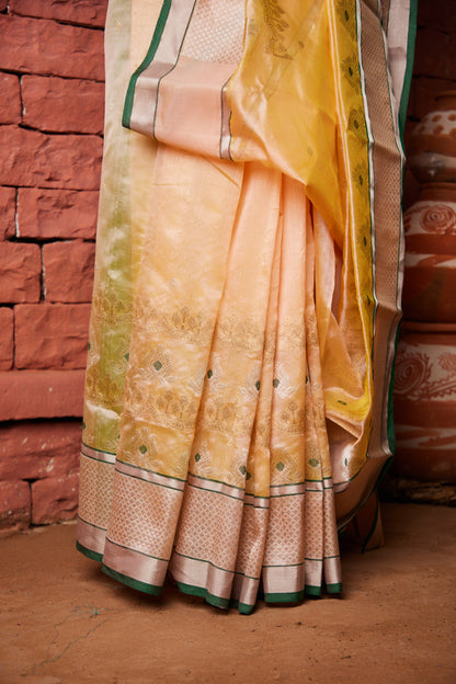 Parampara Palash Buti Pure Silk Chanderi Saree