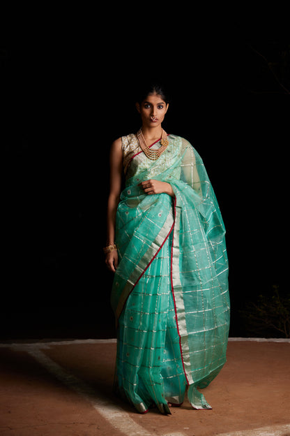 Mehram Meenakari Pure Silk Chanderi Saree