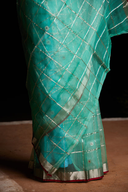 Mehram Meenakari Pure Silk Chanderi Saree