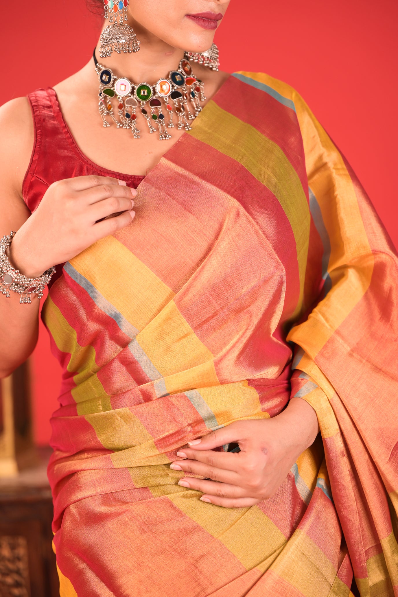 Kainnat Tarang Chanderi Tissue Saree