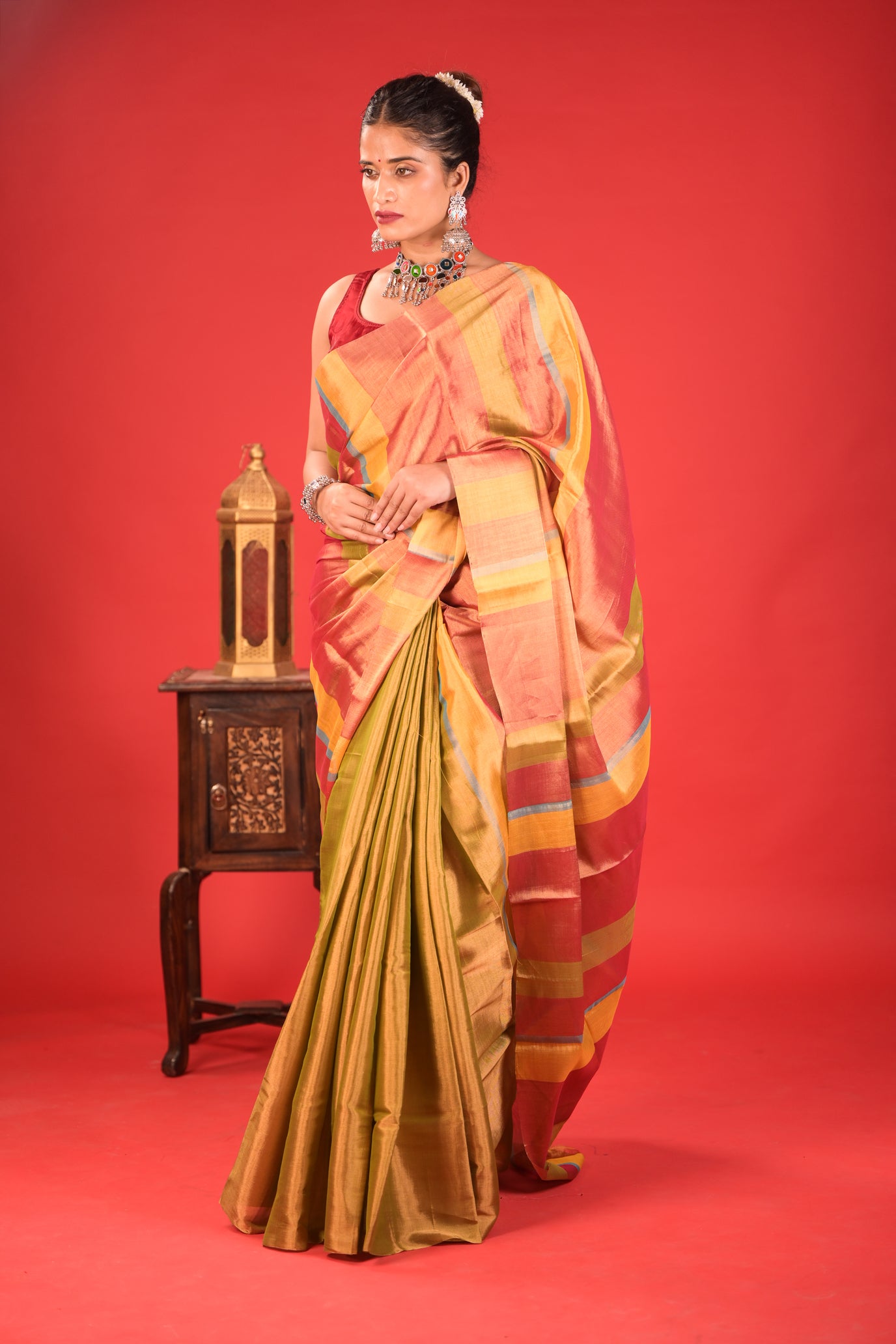 Kainnat Tarang Chanderi Tissue Saree