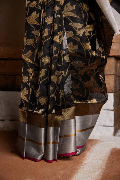 Saanjh Ki Sargam Pure Silk Chanderi Saree