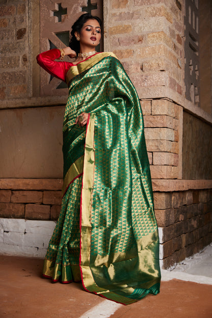 Kumudini Pure Silk Chanderi Saree