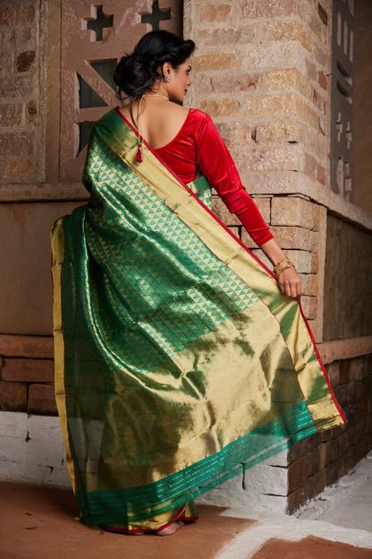 Kumudini Pure Silk Chanderi Saree