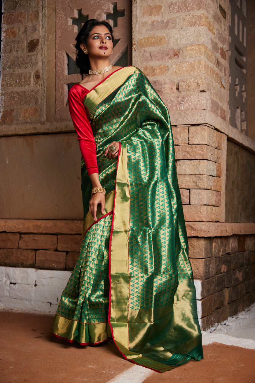 Kumudini Pure Silk Chanderi Saree