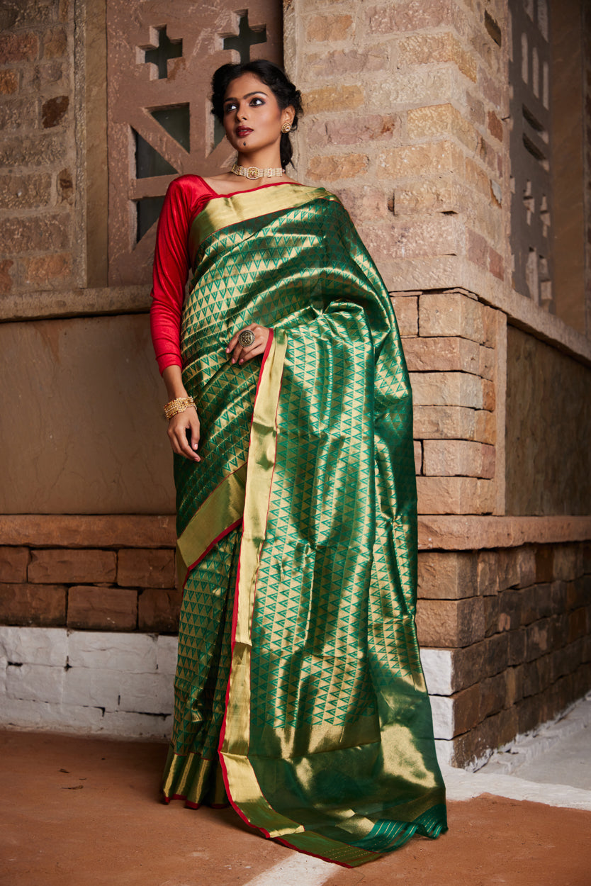 Kumudini Pure Silk Chanderi Saree