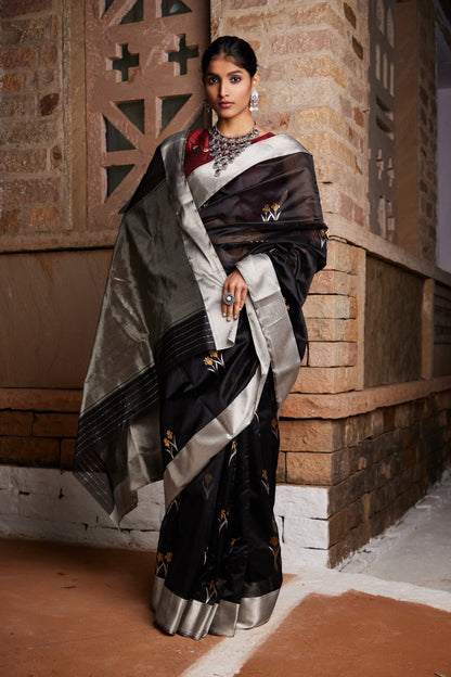 Neelanjaali Pure Silk Chanderi Saree