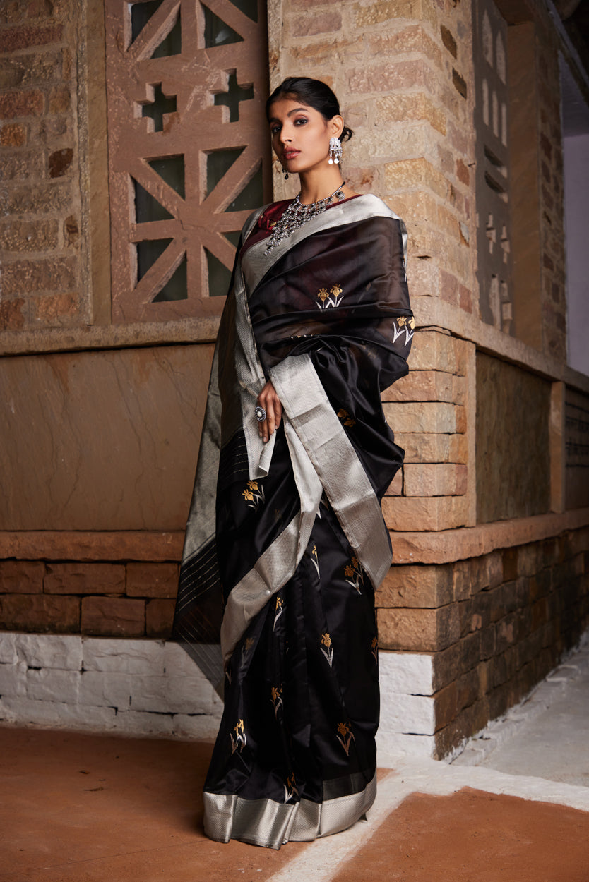 Neelanjaali Pure Silk Chanderi Saree