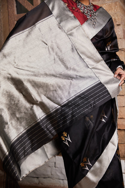 Neelanjaali Pure Silk Chanderi Saree