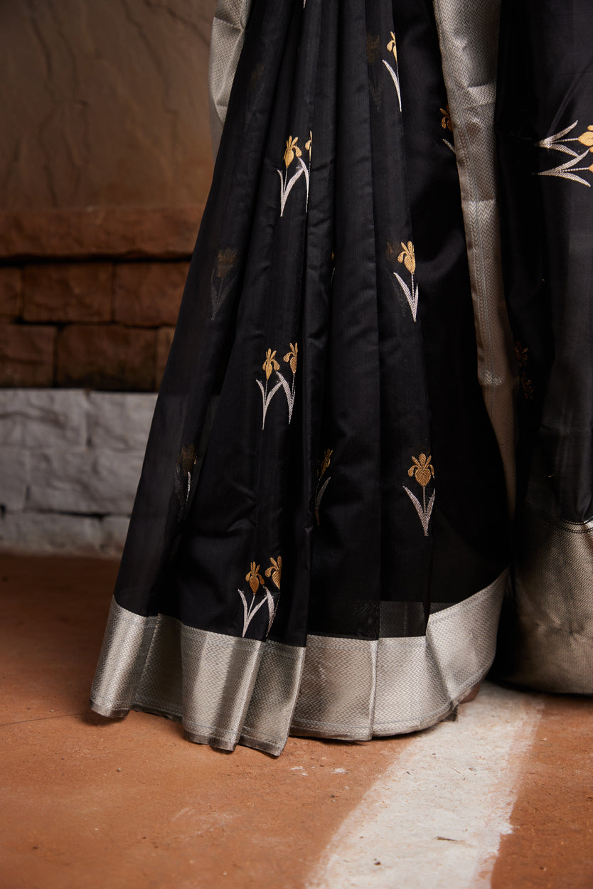 Neelanjaali Pure Silk Chanderi Saree