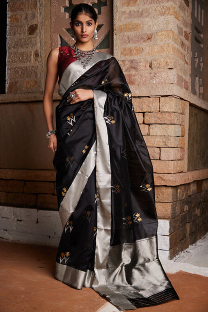 Neelanjaali Pure Silk Chanderi Saree