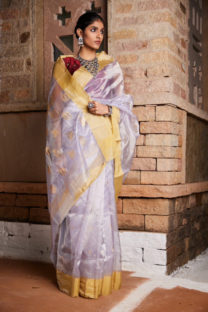 Mogra Chandni Pure Silk Chanderi Saree