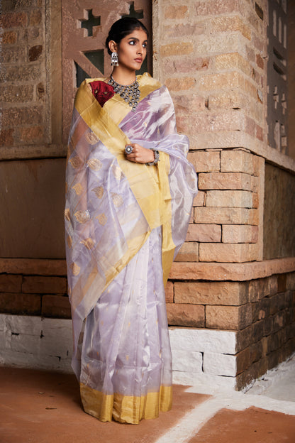 Mogra Chandni Pure Silk Chanderi Saree