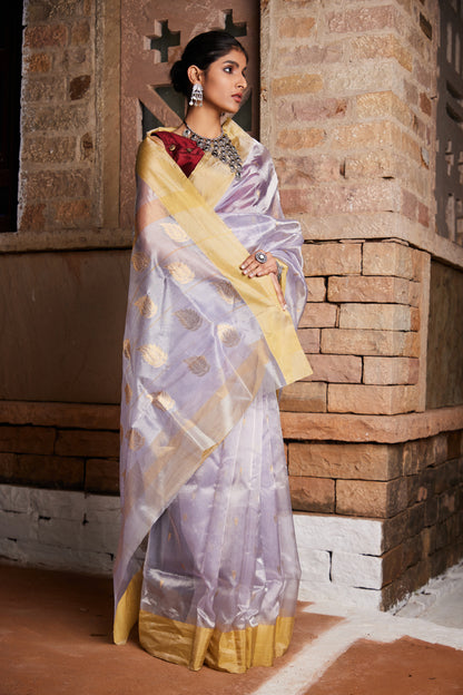 Mogra Chandni Pure Silk Chanderi Saree