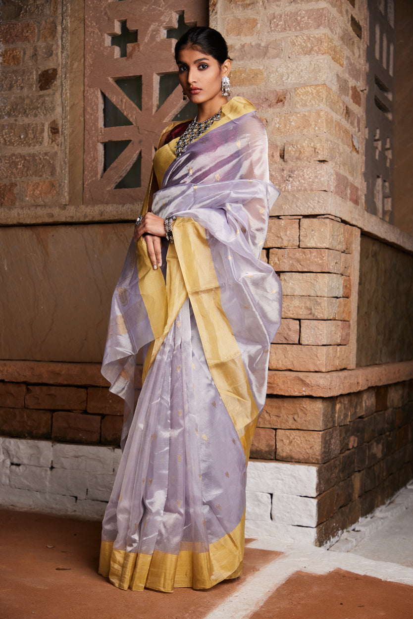 Mogra Chandni Pure Silk Chanderi Saree