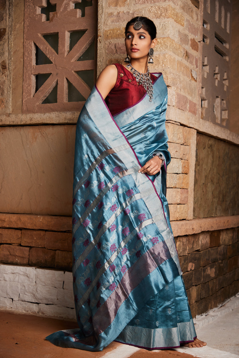 Gulzaar Pure Silk Chanderi Saree