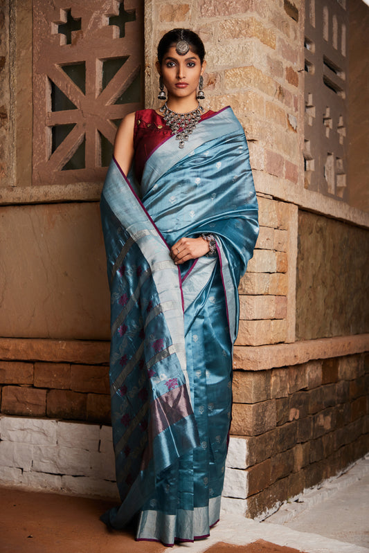 Gulzaar Pure Silk Chanderi Saree