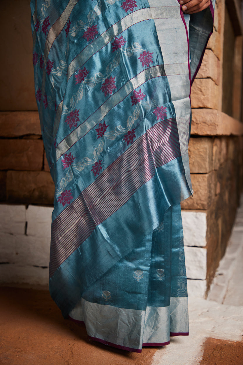 Gulzaar Pure Silk Chanderi Saree