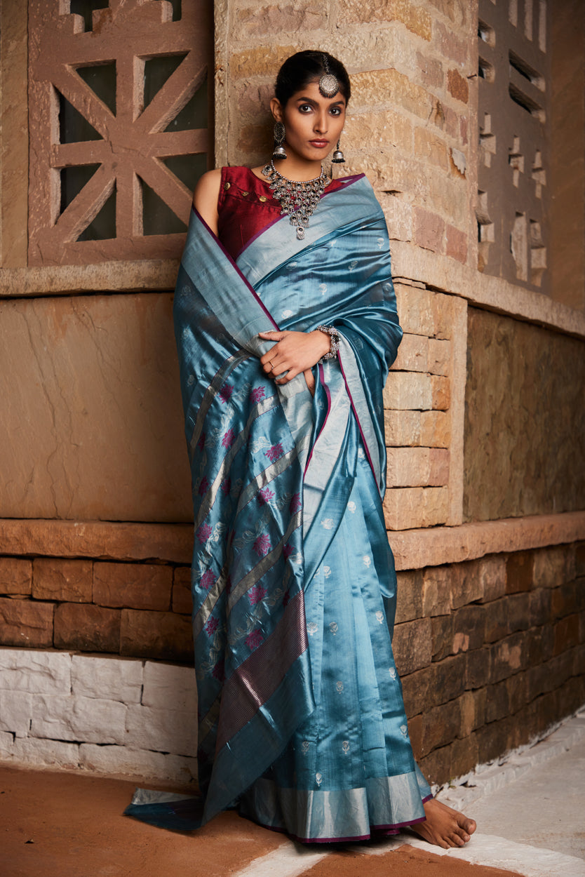 Gulzaar Pure Silk Chanderi Saree