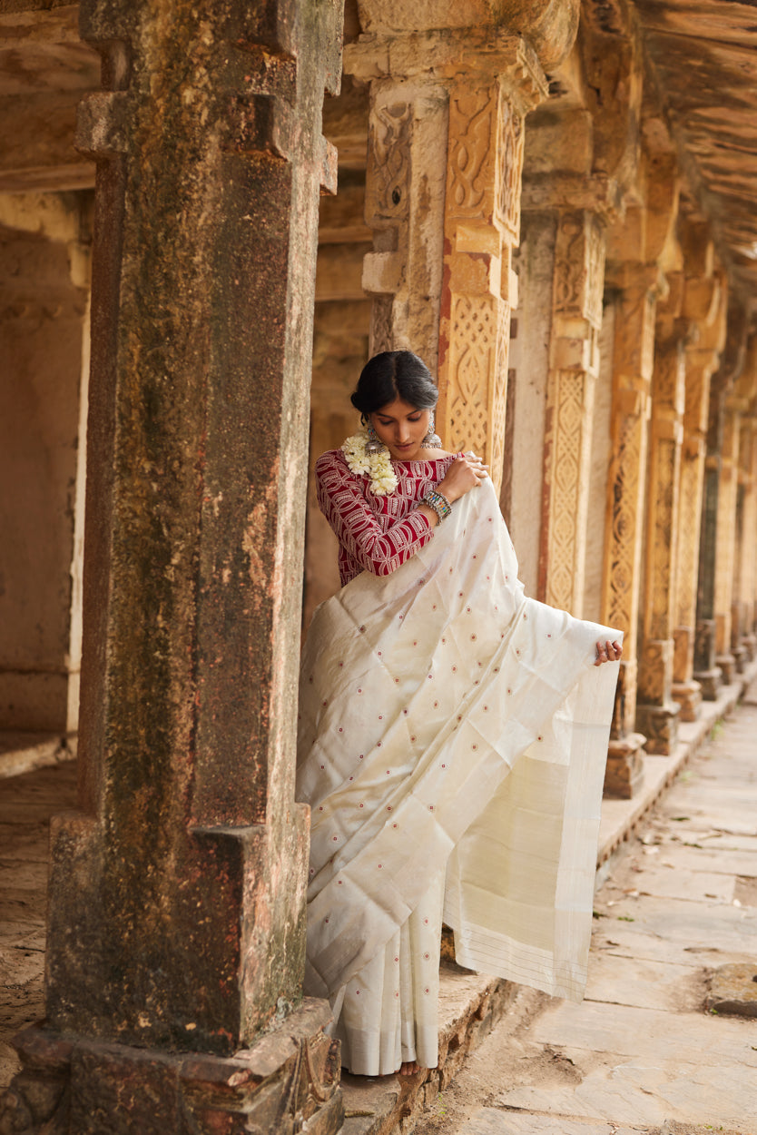 Shaheen Pure Silk Chanderi Saree