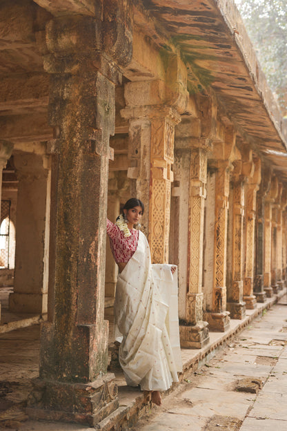 Shaheen Pure Silk Chanderi Saree