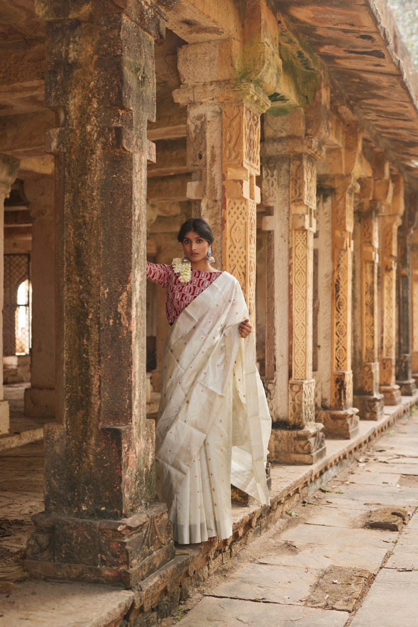 Shaheen Pure Silk Chanderi Saree
