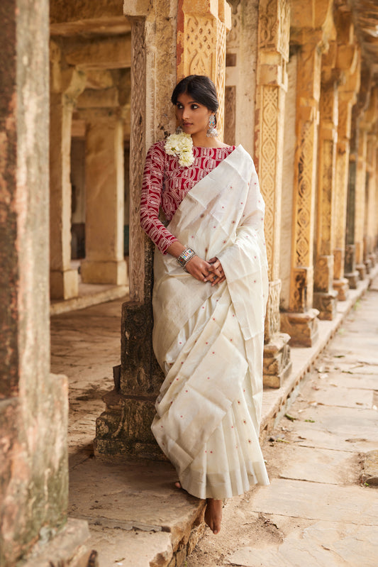 Shaheen Pure Silk Chanderi Saree