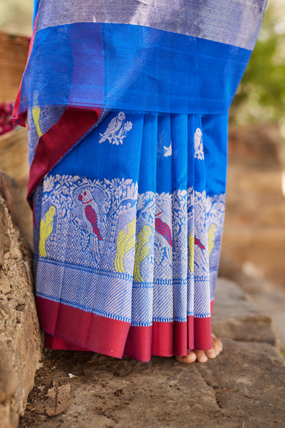 Neelanjali Pure Silk Chanderi Saree
