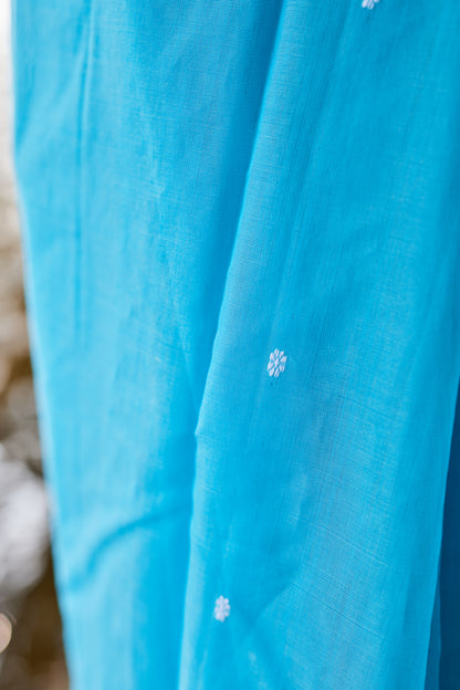 Chanderi Neer Cotton Silk Chanderi Saree