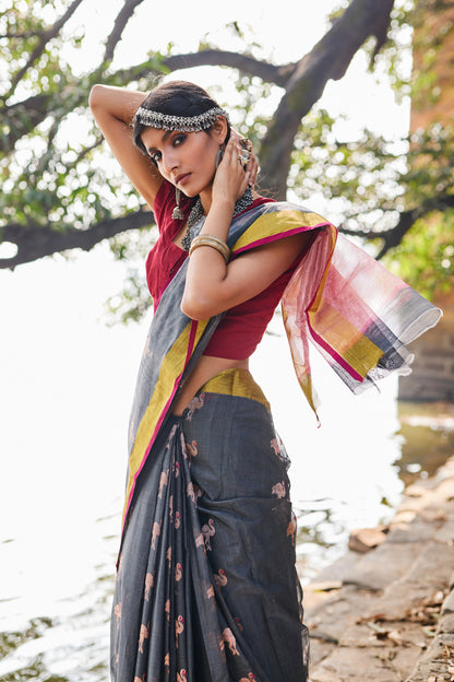 Hansika Cotton Silk Chanderi Saree