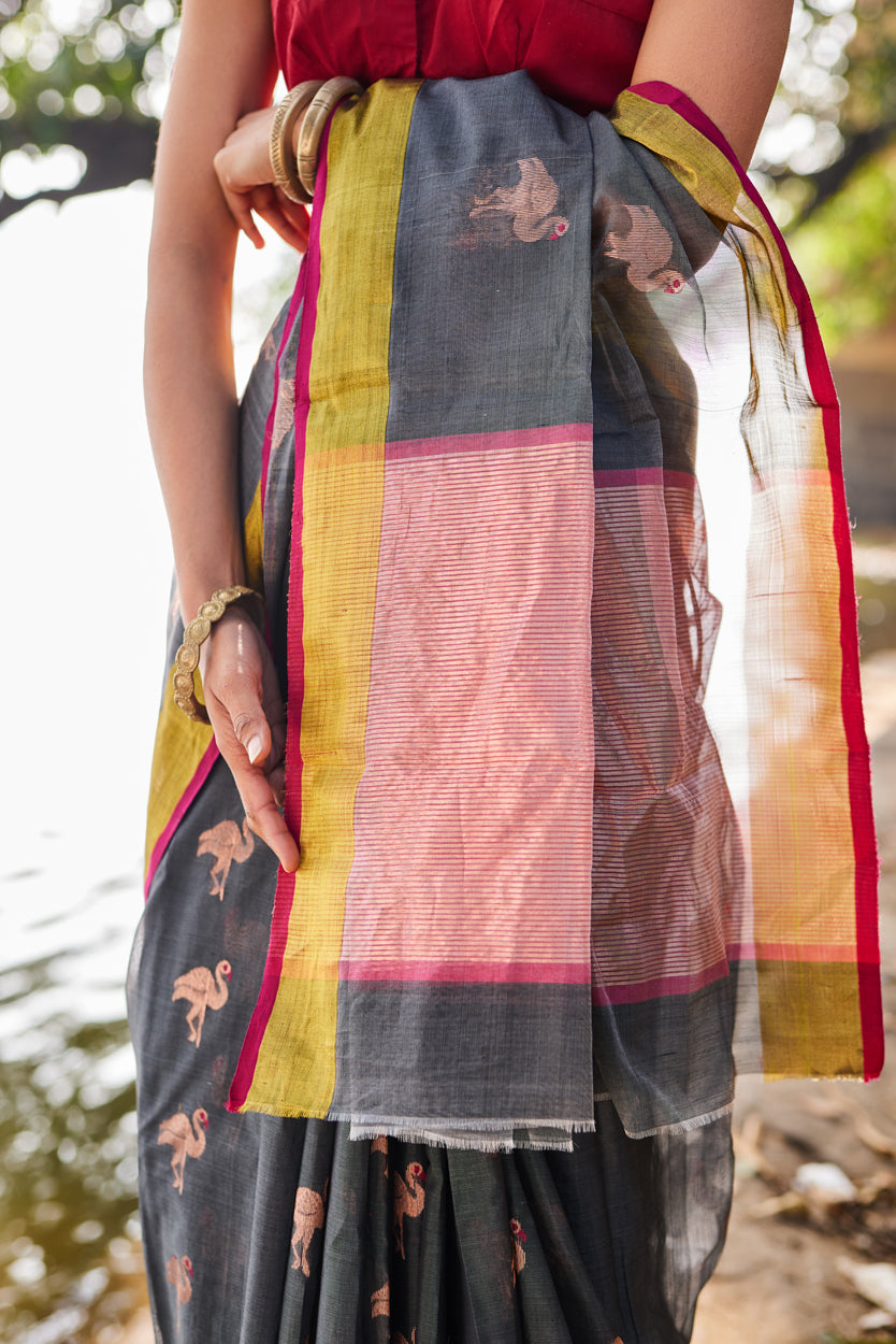 Hansika Cotton Silk Chanderi Saree