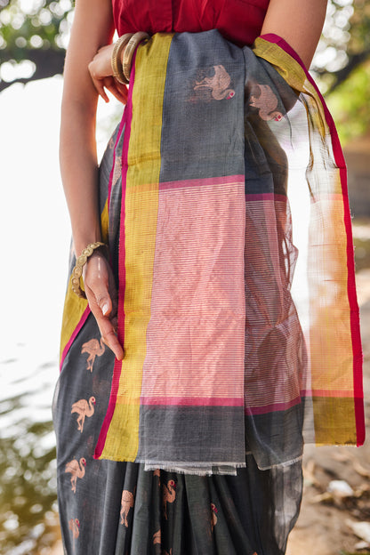 Hansika Cotton Silk Chanderi Saree