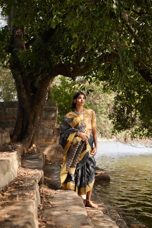 Nurani Neer Cotton Silk Chanderi Saree