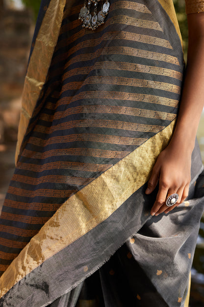 Nurani Neer Cotton Silk Chanderi Saree