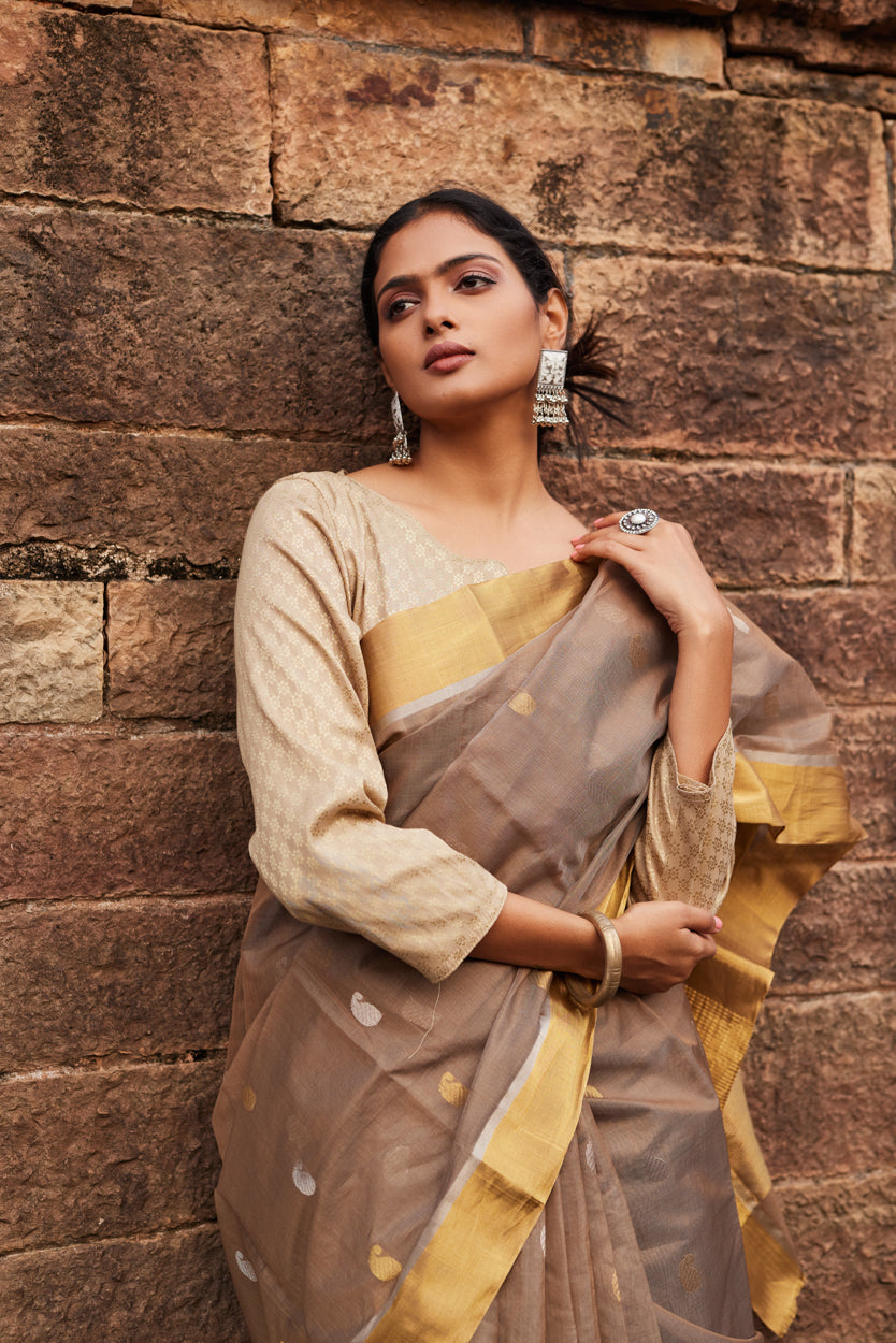 Aamprapali Cotton Silk Chanderi Saree