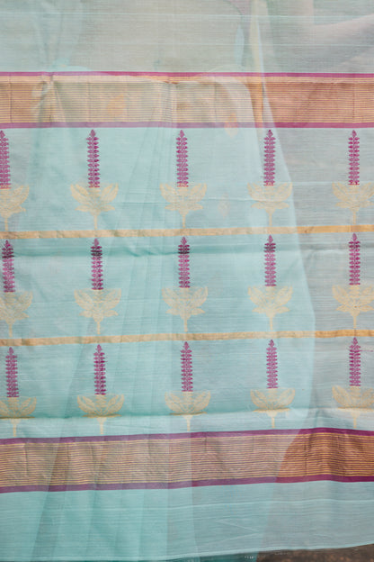 Neel Kusum Cotton Silk Chanderi Saree
