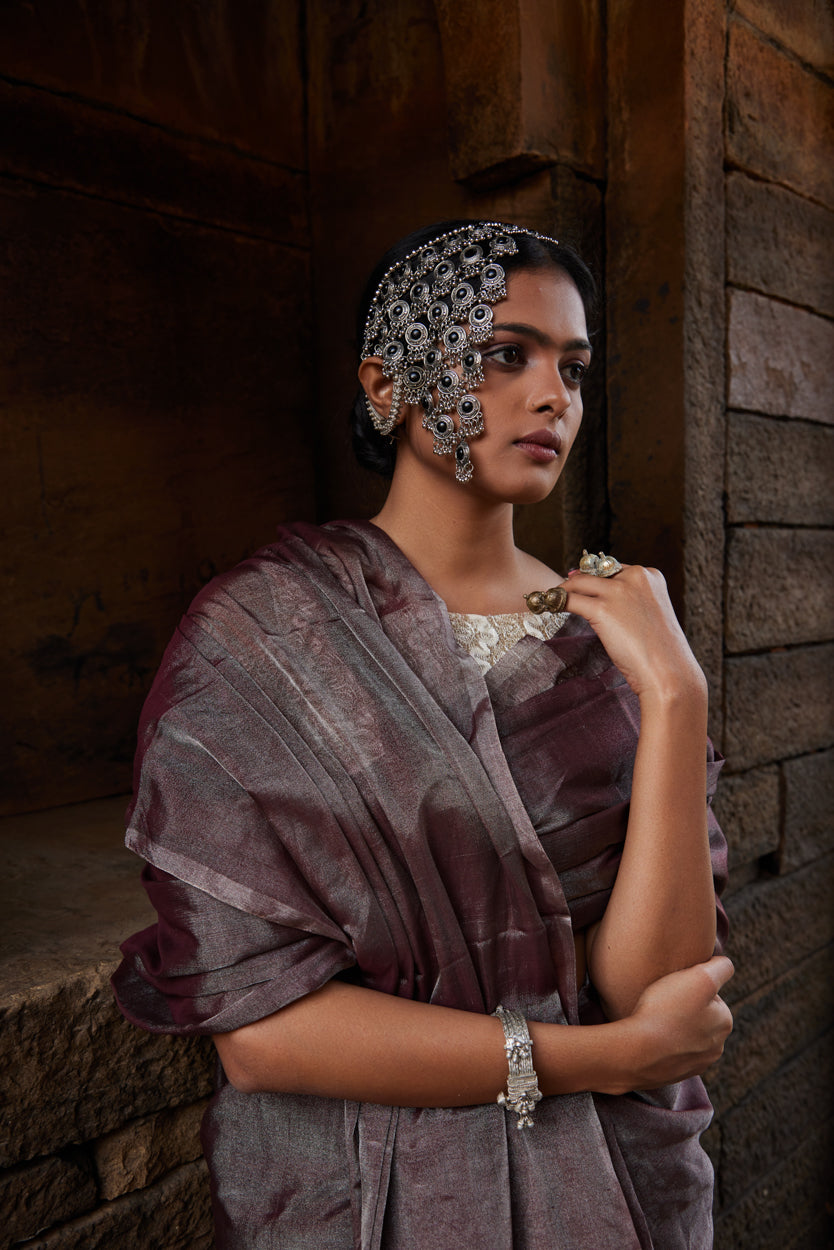 Roohani Tissue Silk Chanderi Saree