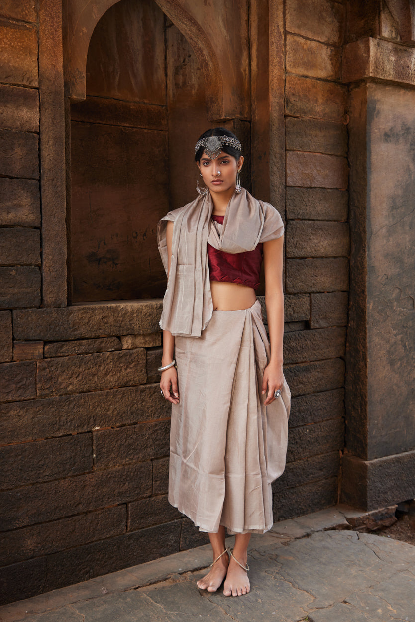 Kainnat Tissue Silk Chanderi Saree