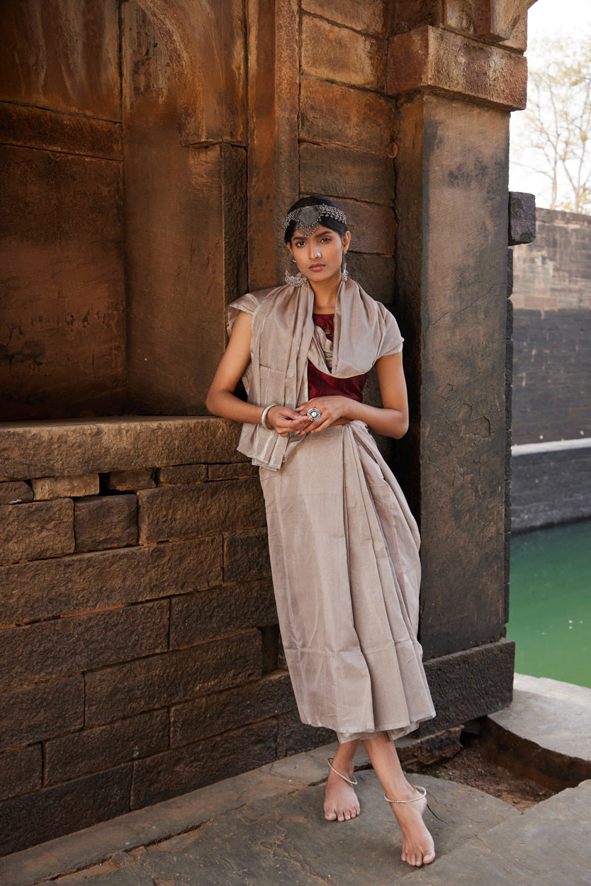 Kainnat Tissue Silk Chanderi Saree