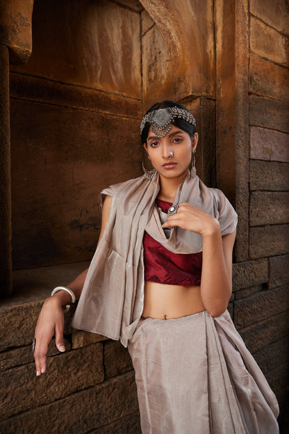 Kainnat Tissue Silk Chanderi Saree