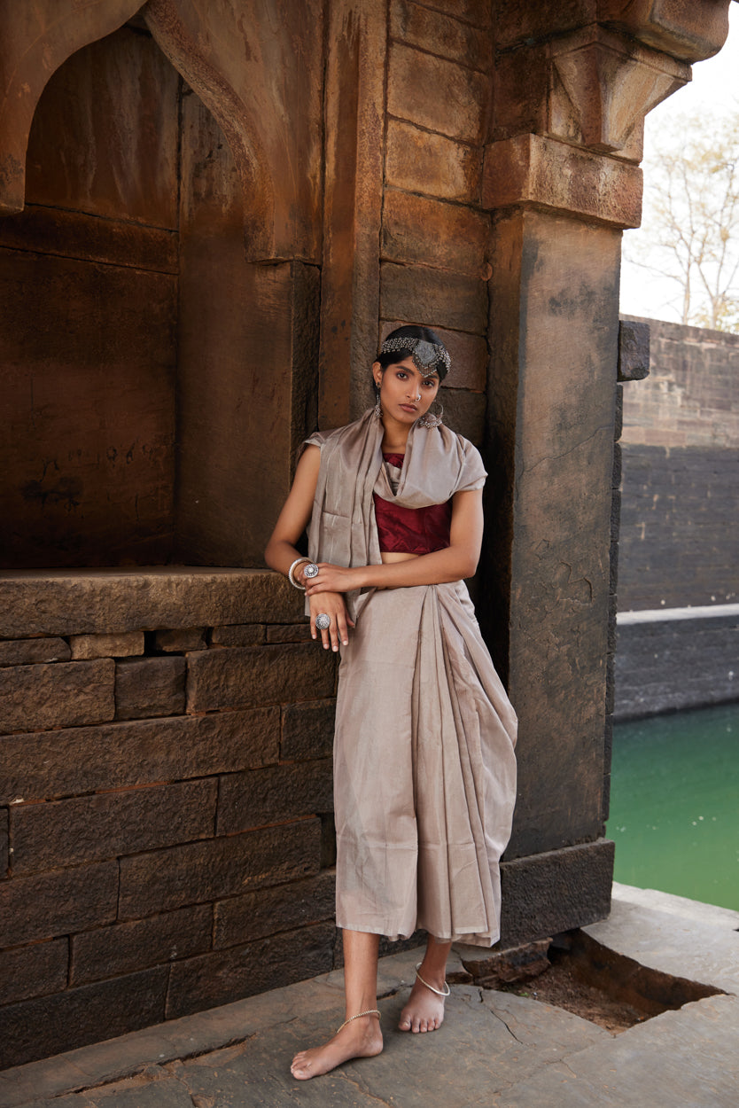 Kainnat Tissue Silk Chanderi Saree